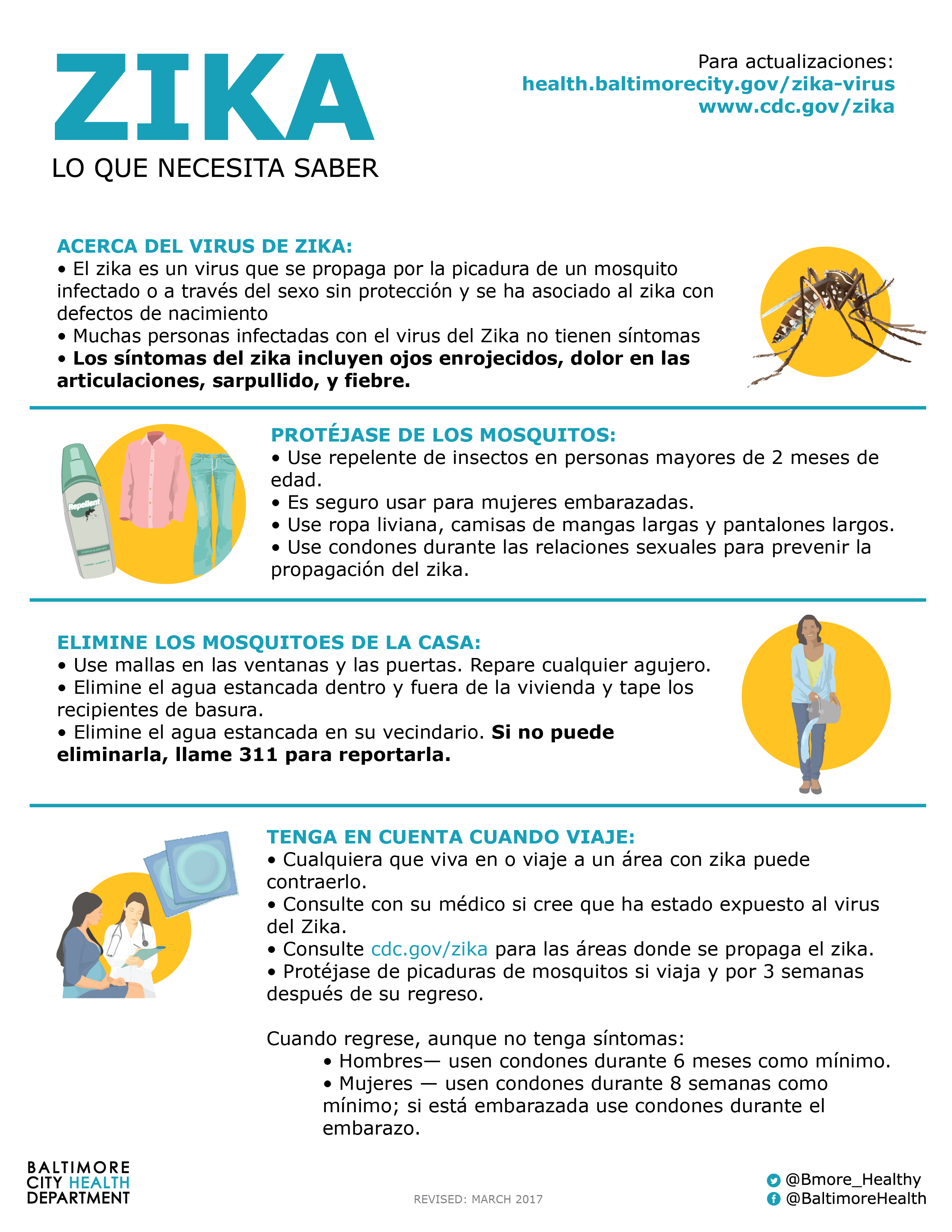 Baltimore City Health Department Mas Informacion del Zika Espanol
